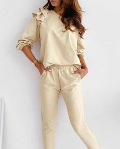 Evie - Loungewear Top - Yellow Cream