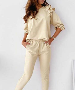 Evie - Loungewear Top - Yellow Cream