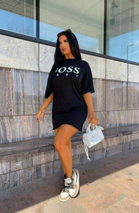 Boss Lady t-shirt dress - Black